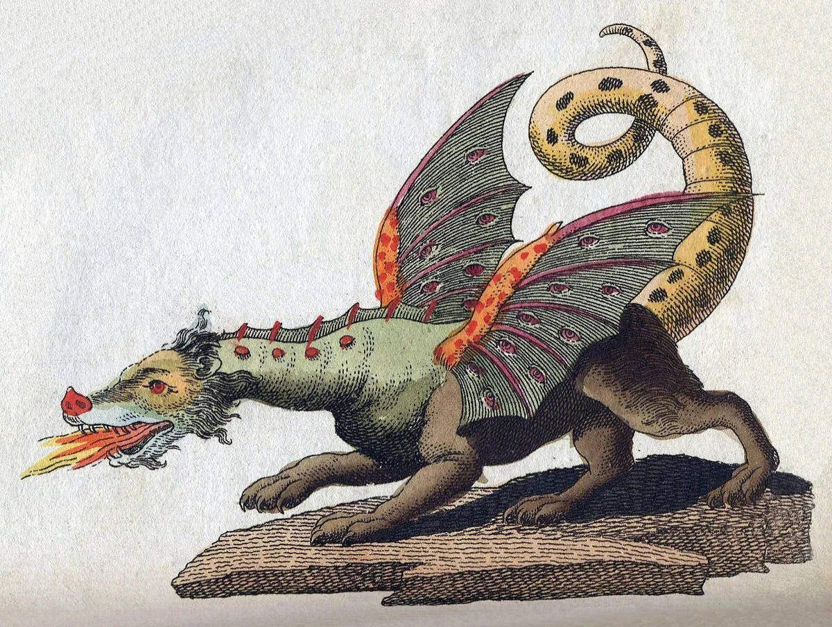 Friedrich Justin Bertuch, Mythical Creature: Dragon, 1806