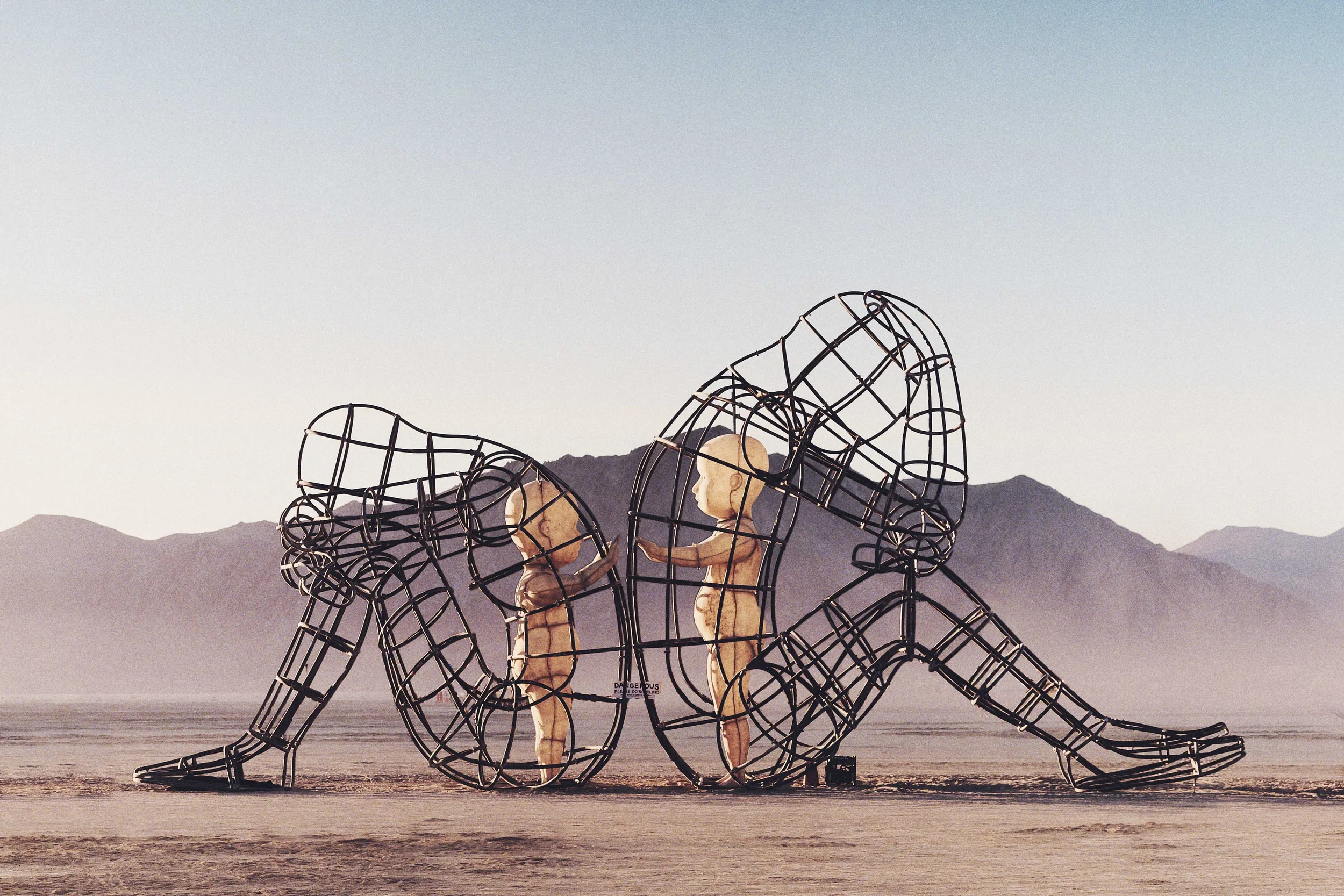 Sculpture evoking an inner child
